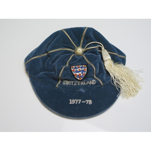 97 - An England International Cap, awarded to Trevor Francis Switzerland 1977-78. The match held on the 7... 