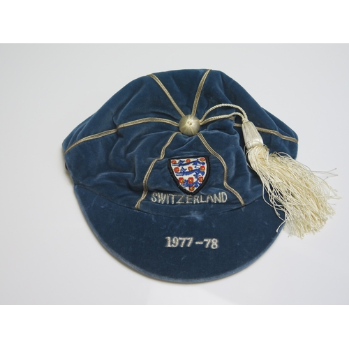 97 - An England International Cap, awarded to Trevor Francis Switzerland 1977-78. The match held on the 7... 