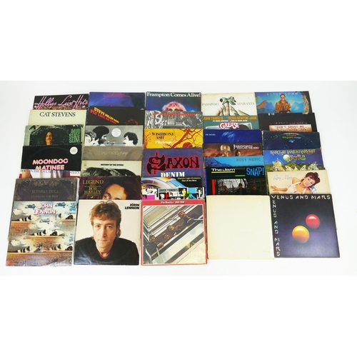 2089 - A Selection of LP Records including The Beatles White Album top opening cover, early pressing, John ... 