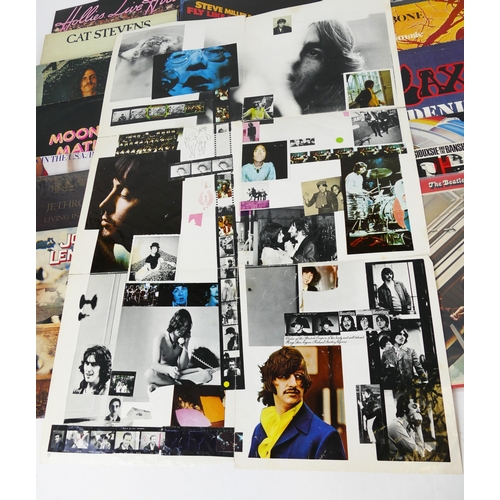 2089 - A Selection of LP Records including The Beatles White Album top opening cover, early pressing, John ... 