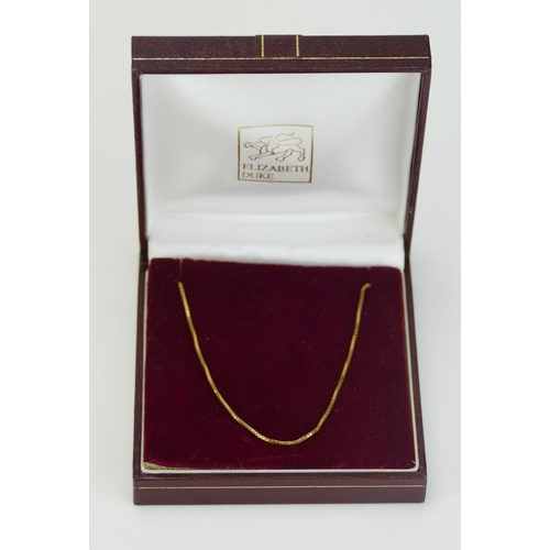 268 - A 9ct Gold Box Link Chain, 40cm (15.75