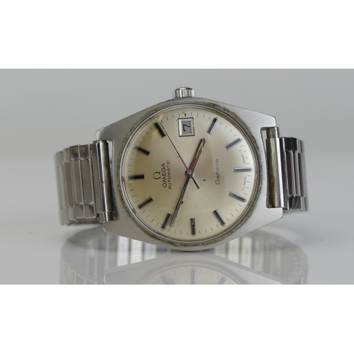 276 - An OMEGA Gent's Steel Cased Automatic Wristwatch, 34.5mm case no. 166041, caliber 565 movement, no. ... 