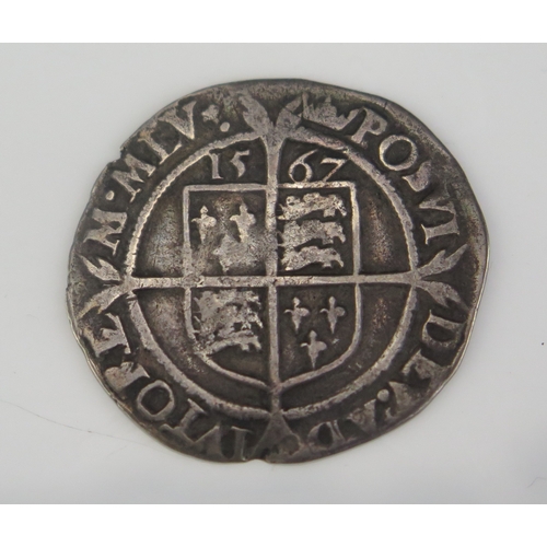 459 - An Elizabeth I 1567 Silver Sixpence