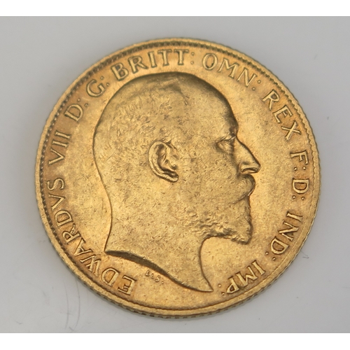 488 - An Edward VII 1909 Gold Half Sovereign