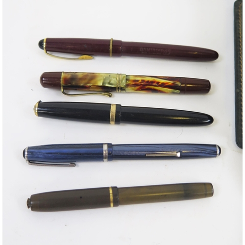 1769 - A collection of assorted fountain pens including Parker pen, Easterbrook, Watermans and others.