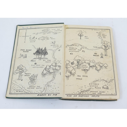 1800A - MILNE (Alan Alexander), Winnie the Pooh, 12mo., green calf with gilt pictorial decoration, illustrat... 