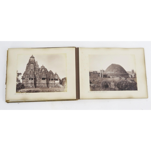 1803 - An album of albumen prints mostly relating to India, views include Simla Racecourse, Agra Taj Mahal,... 