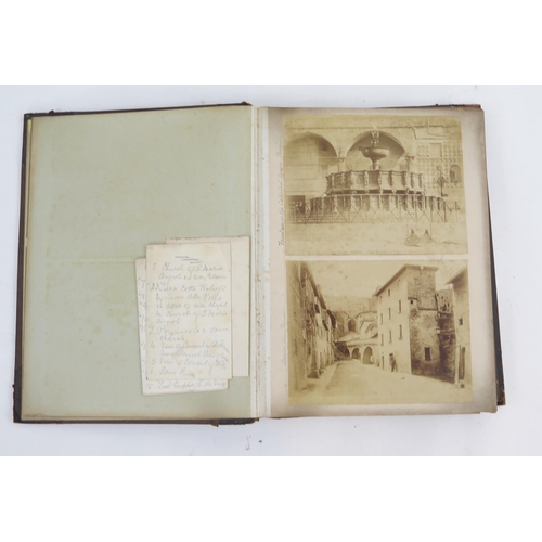 1805 - A late Victorian/Edwardian album, containing albumen prints of views of Italy including Perugia, Ass... 