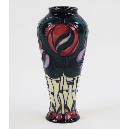 1859 - A Moorcroft pottery tribute to Mackintosh vase, 21cm high.