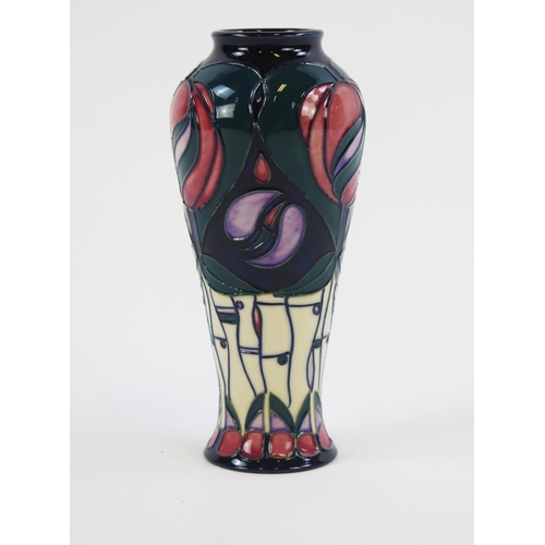 1859 - A Moorcroft pottery tribute to Mackintosh vase, 21cm high.