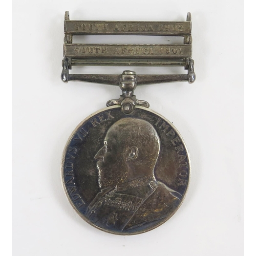 1896 - A Kings South Africa Medal, to 4630 Pte. H Hedge. 13th Hussars, with South Africa 1901 and 1902 clas... 