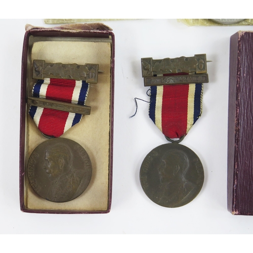 1900 - A group of World War II medals including two Defence Medals, War medal, Burma Star, 1939-45 Star, an... 