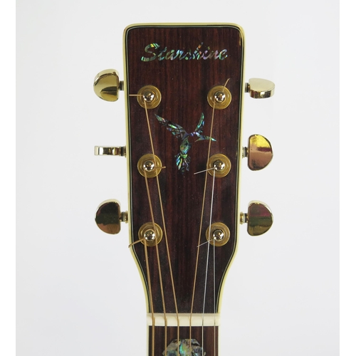 2053 - Martin D45 Dreadnought Electro Acoustic Guitar Copy by Starshine, spruce top, extensive abalone inla... 