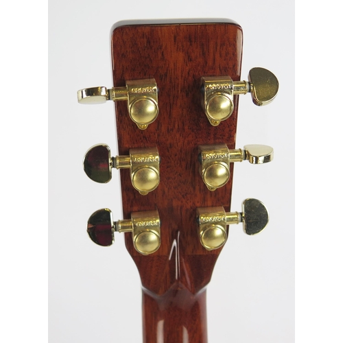 2053 - Martin D45 Dreadnought Electro Acoustic Guitar Copy by Starshine, spruce top, extensive abalone inla... 