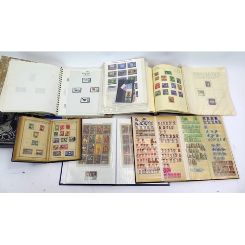 339 - A Selection of Stamp Albums and Contents including GB, Empire and Commonwealth, locomotive themed