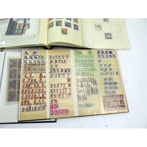 339 - A Selection of Stamp Albums and Contents including GB, Empire and Commonwealth, locomotive themed