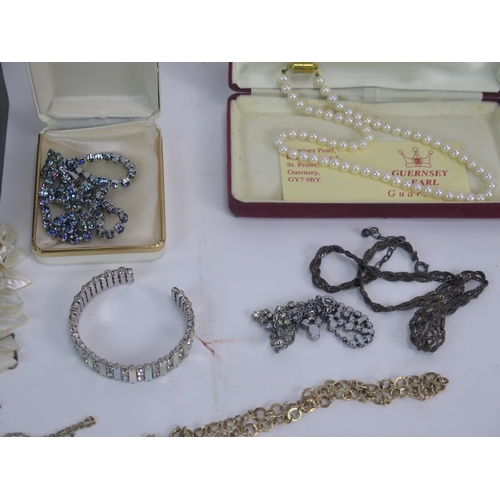 228 - A Selection of Costume Jewellery and Watches