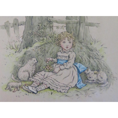 1541A - Kate Greenaway (British 1846 - 1901), children's book illustrator and author, 'The progress of King ... 