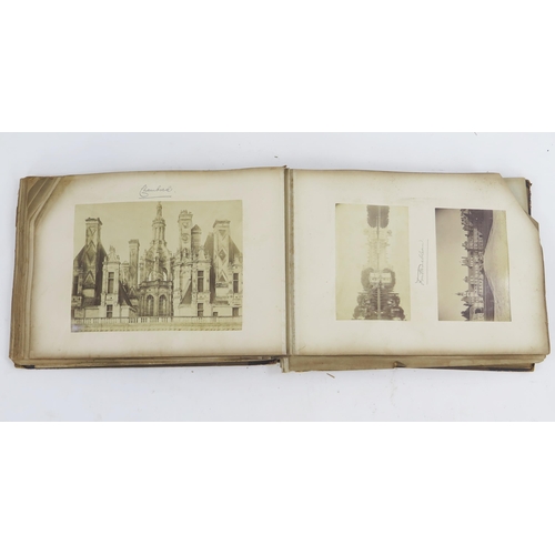 1496A - A late Victorian album containing cycle and other family tour albumen prints and photographs of Roma... 