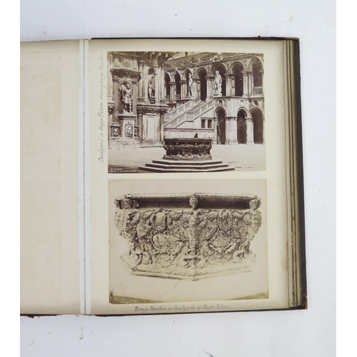 1496B - A late Victorian/Edwardian album, containing albumen prints of views of Italy including Perugia, Ass... 