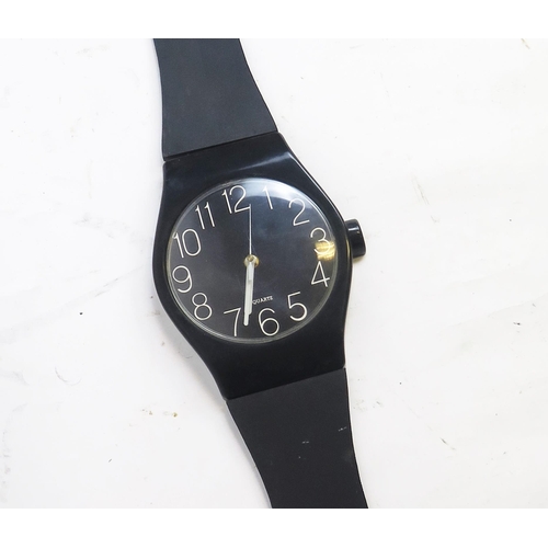 1862 - A Massive 1980s Postmodern Quarts Wall Hanging Wristwatch, 132cm long