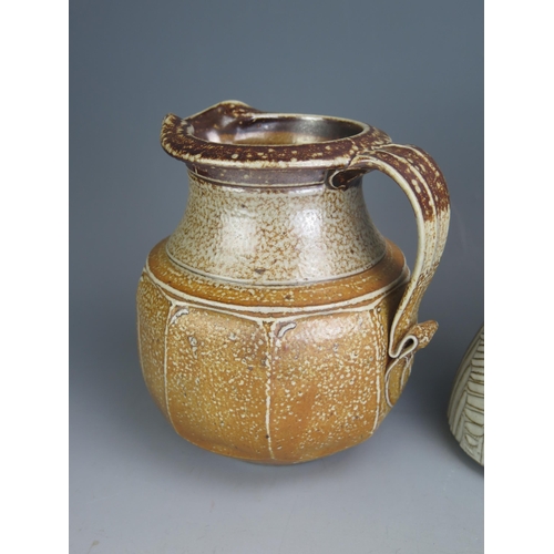 1011 - A Margaret Gardiner Studio Pottery Stoneware Jug (17cm high, impressed MG), Michael Tayler stoneware... 