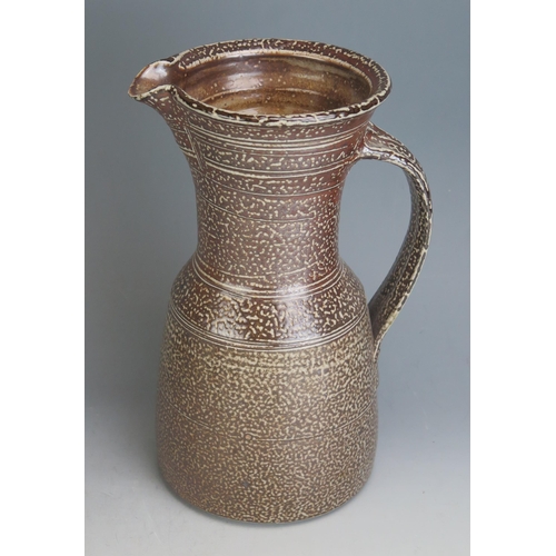 1015 - A Peter Starkey (b. 1945) Studio Pottery Stoneware Jug,28cm high, paper label to base