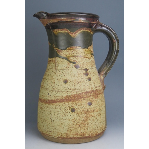 1027 - A Large Studio Pottery Stoneware Jug, 36cm high