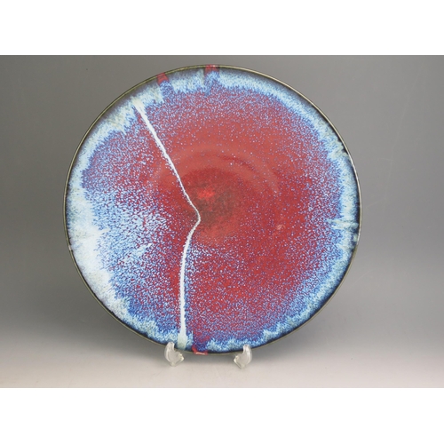 1056 - Janice Tchalenko, Tornado Charger, c. 1992, 48cm diam., impressed mark