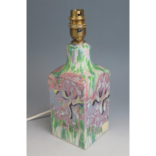 1063 - Janice Tchalenko, A Studio Pottery Lamp Base, 20cm high without electric fitting