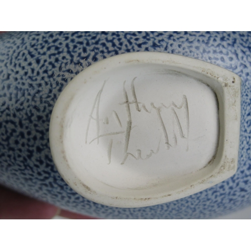 1215 - Anthony Theakston (b.1935) _ A Salt Glazed Pelican Jug, 31cm high, incised signature