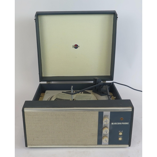 1474 - G Marconi Portable Record Player with BSR turntable