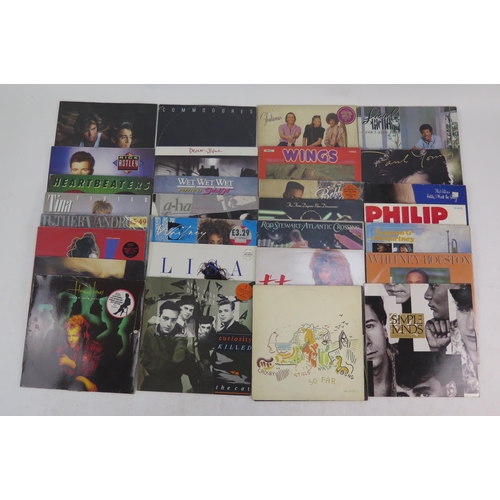 1478 - LP Records Vinyl collection including Wham, Rod Stewart, Tina Turner, Crosby Stills Nash and Young, ... 