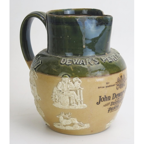 1671A - A Doulton Lambeth John Dewar & Sons Whisky Water Jug, 16.5cm