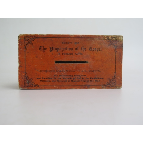 1717 - A Society for The Propagation of the Gospel in Foreign Parts Money Box