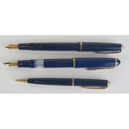 1726 - A Parker Junior Fountain Pen with propelling pencil and a Staedtler fountain pen