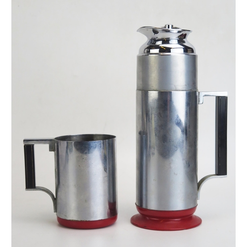 1834 - A Deco THERMOS Chrome Plated Flask, 28cm