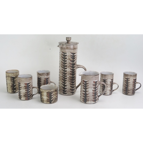 1850 - A Studio Pottery Coffee Set