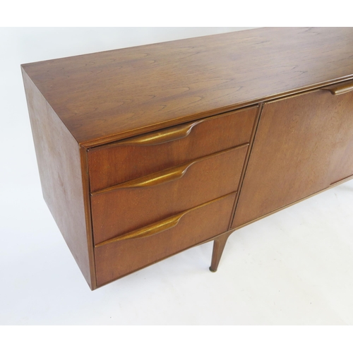 830 - A MacIntosh Teak Longboy Sideboard, 202(l)x77(h)x48.5(d)cm