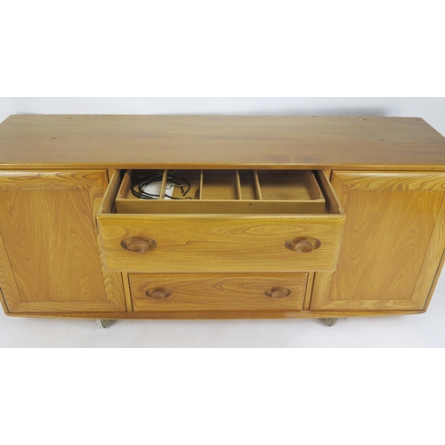 838 - An Ercol Elm Sideboard, 155(w)x69(h)x45(d)cm