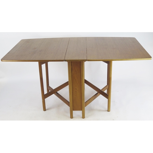 844 - A Set of Four Mcintosh Eden Teak Dining Chairs and a lap dining table