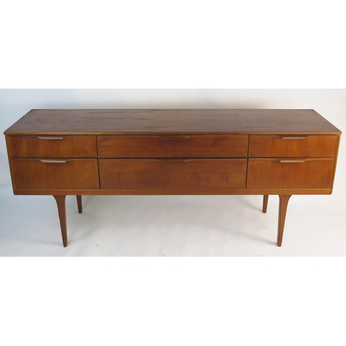 858 - A 1960's Austin Suite Teak Sideboard, 169(w)x70(h)x 41(d)cm