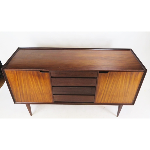 869 - A 1960's Richard Hornby Fine Layde Afromosia Sideboard, 152(l)x86(h)x48.5(d)cm