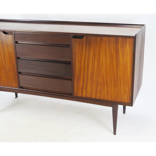 869 - A 1960's Richard Hornby Fine Layde Afromosia Sideboard, 152(l)x86(h)x48.5(d)cm