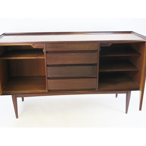 869 - A 1960's Richard Hornby Fine Layde Afromosia Sideboard, 152(l)x86(h)x48.5(d)cm