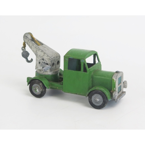 1318 - Kembo Crane/Breakdown Truck in green, 12cm - very good but probably overpainted