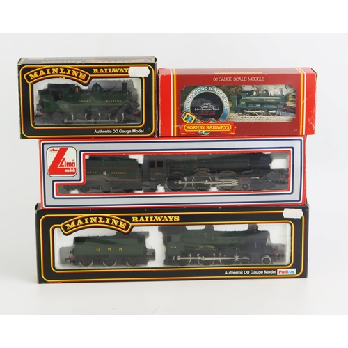 1333 - OO Gauge GWR Steam Locomotive Group including Hornby R059 Class 2721 0-6-0 Pannier Tank, Lima 205103... 