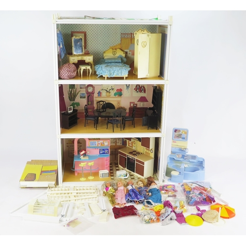 1355 - Vintage 1970's Sindy Dolls Collection including dolls, furniture, collapsible dolls house and dolls ... 