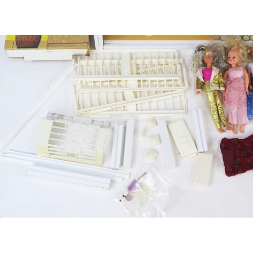 1355 - Vintage 1970's Sindy Dolls Collection including dolls, furniture, collapsible dolls house and dolls ... 