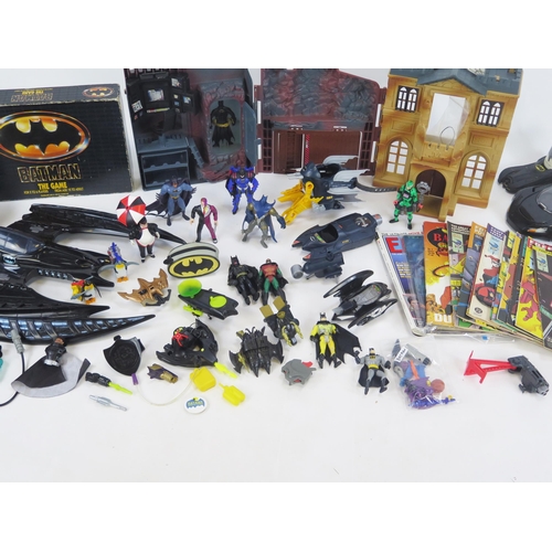 1370 - Batman DC Comics Vintage Toys Collection including figures, Wayne Manor, vehicles, accessories, comi... 